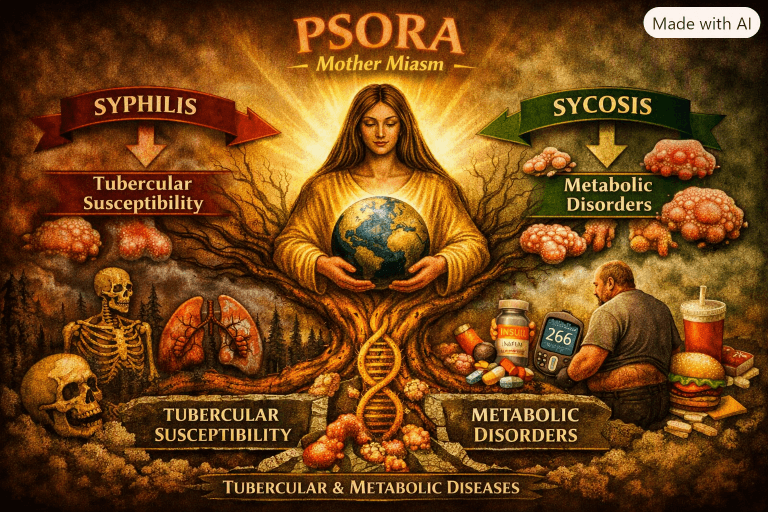 Sycotic Miasm: The Third Pillar in the Triad of Complex Diseases.